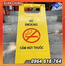Biển cảnh báo chữ A cấm hút thuốc